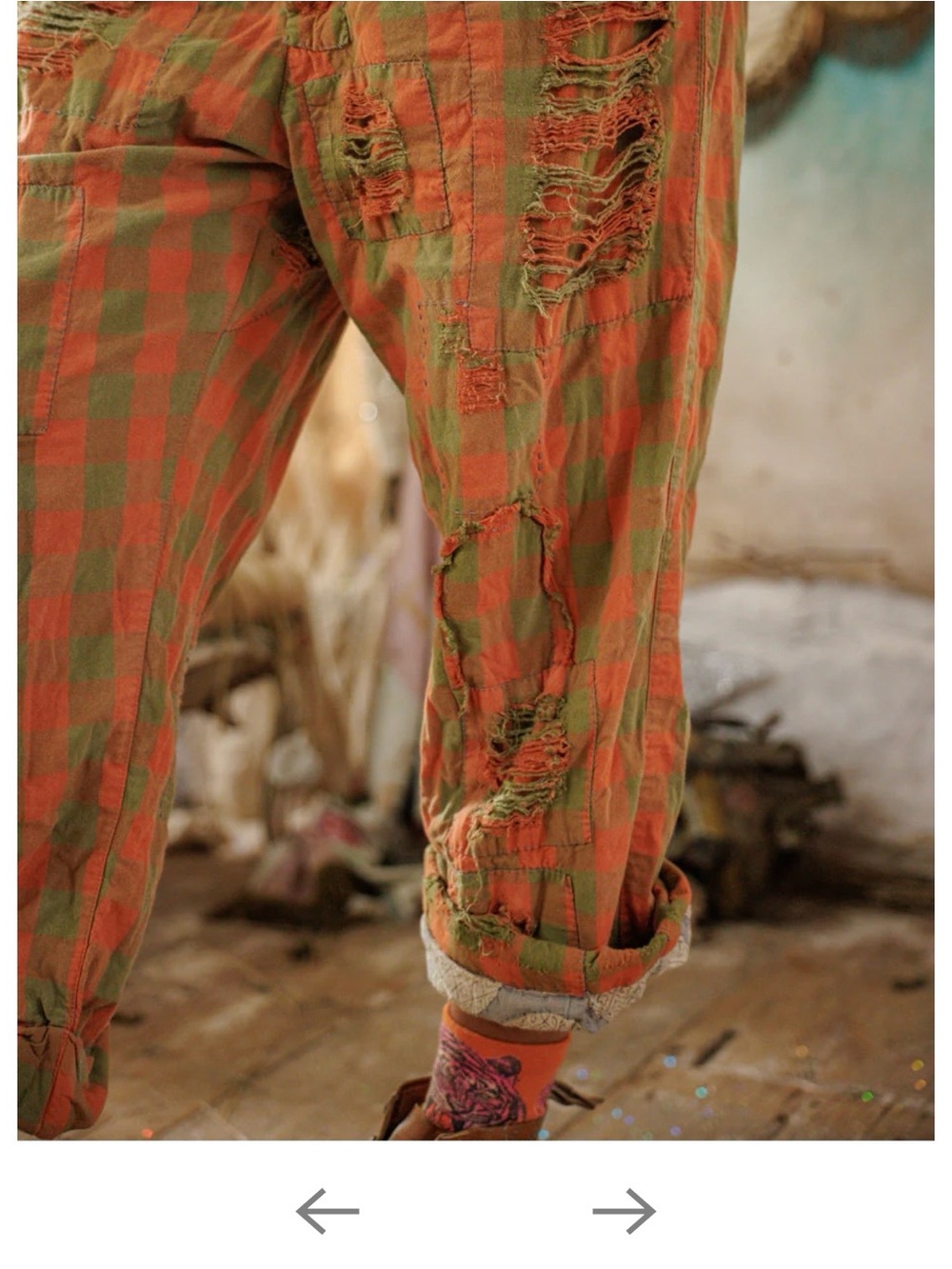 NWT Magnolia Pearl Check Charmie Trousers - Picture 2 of 11